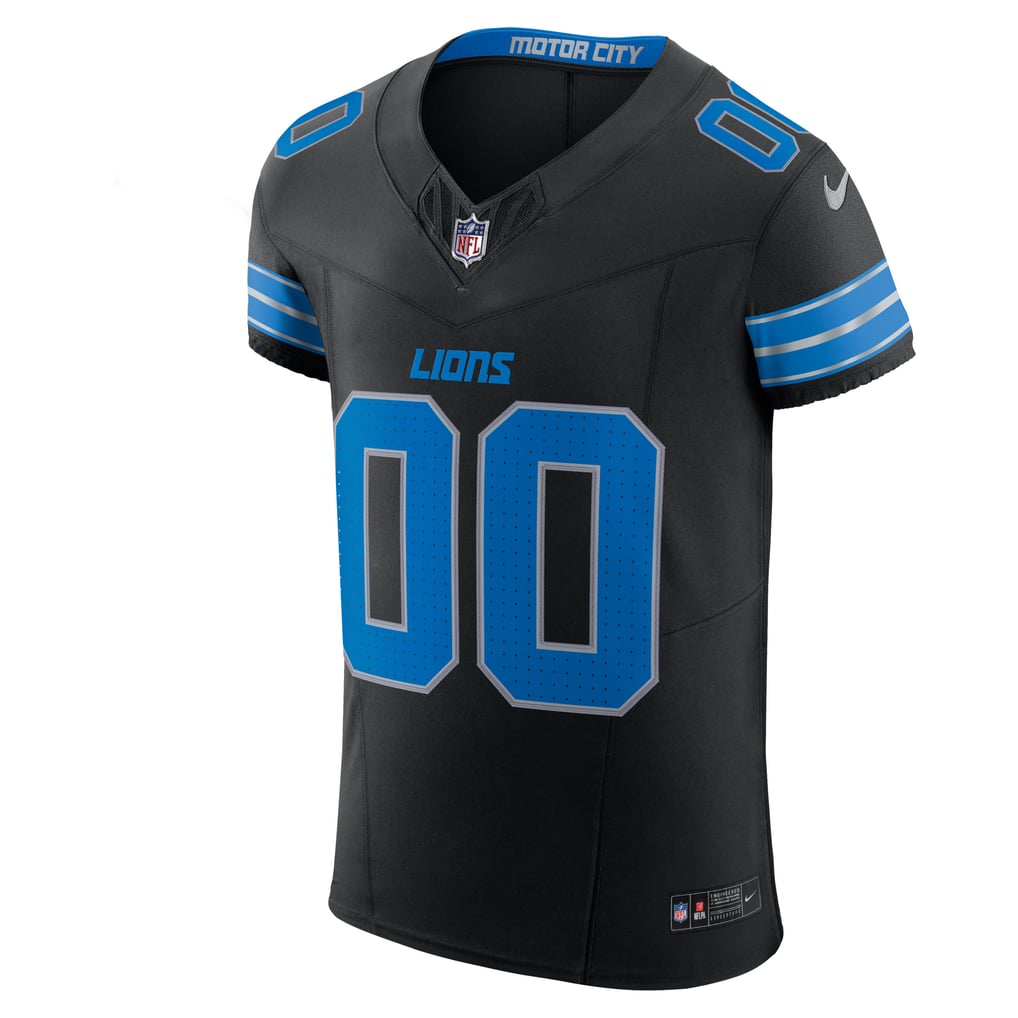 Men's Detroit Lions Black Alternate Vapor F.U.S.E. Elite Custom Jersey
