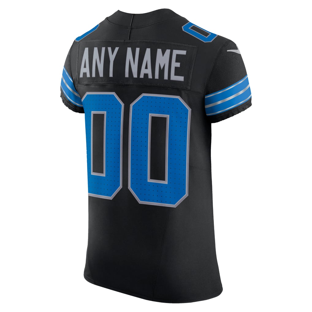 Men's Detroit Lions Black Alternate Vapor F.U.S.E. Elite Custom Jersey