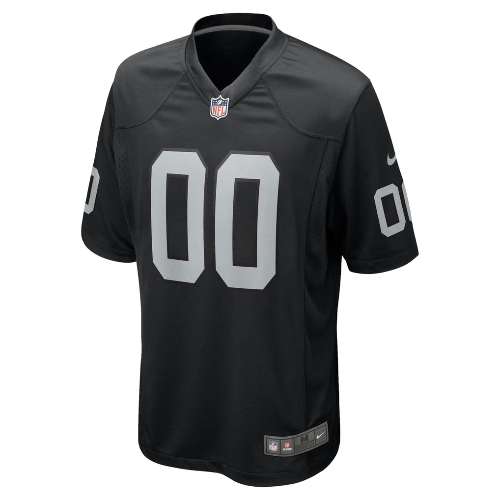 Men's Las Vegas Raiders Black Custom Game Jersey