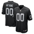 Men's Las Vegas Raiders Black Custom Game Jersey