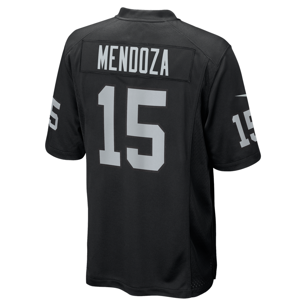 Men's Las Vegas Raiders Fernando Mendoza Black Team Game Jersey
