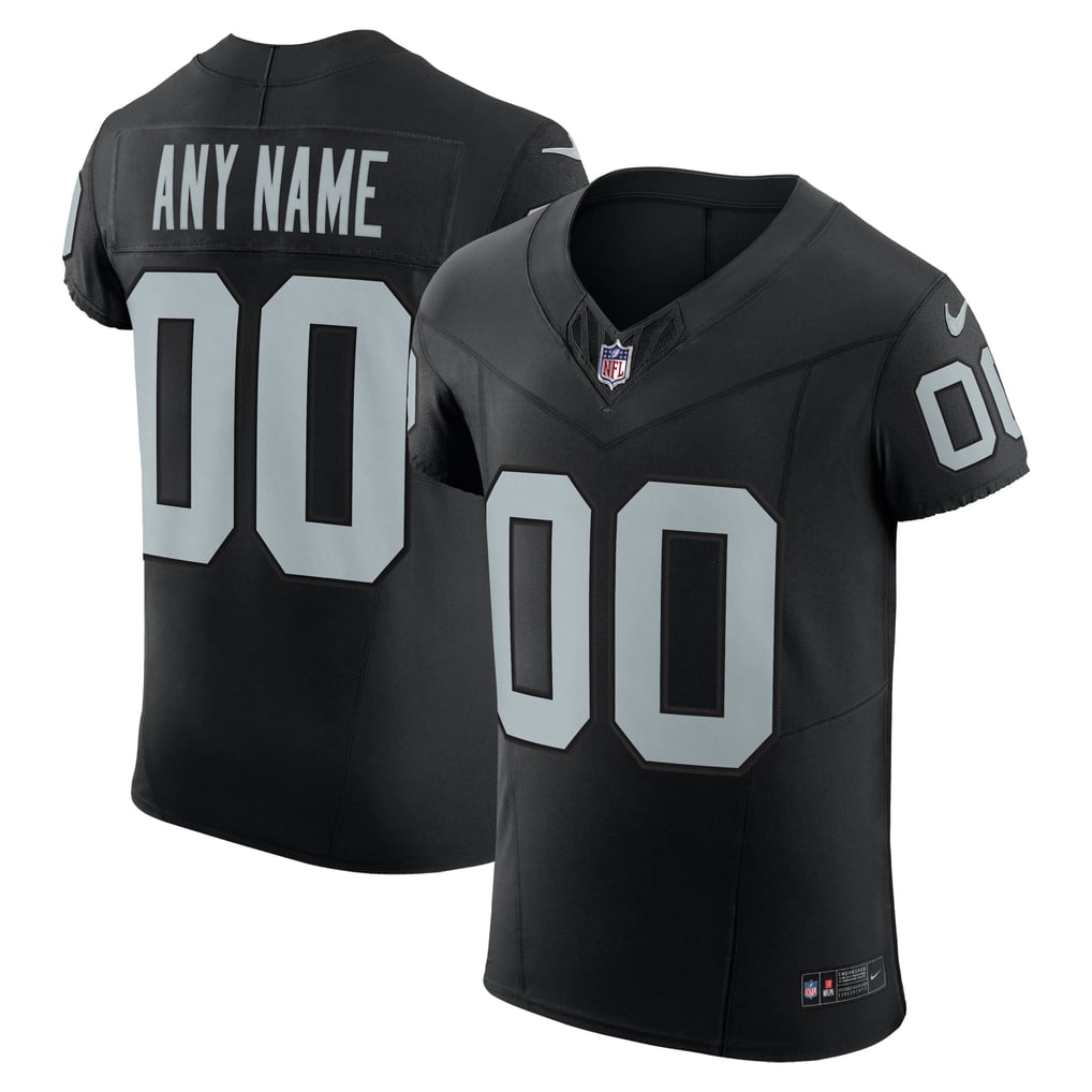 Men's Las Vegas Raiders Black Vapor F.U.S.E. Elite Custom Jersey