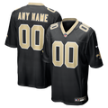 Men's New Orleans Saints Black Custom Game Jersey