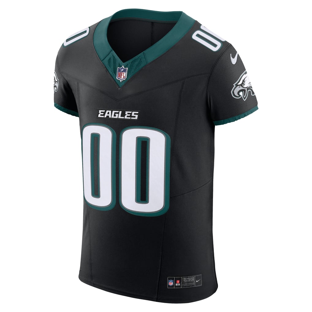 Men's Philadelphia Eagles Black Alternate Vapor F.U.S.E. Elite Custom Jersey