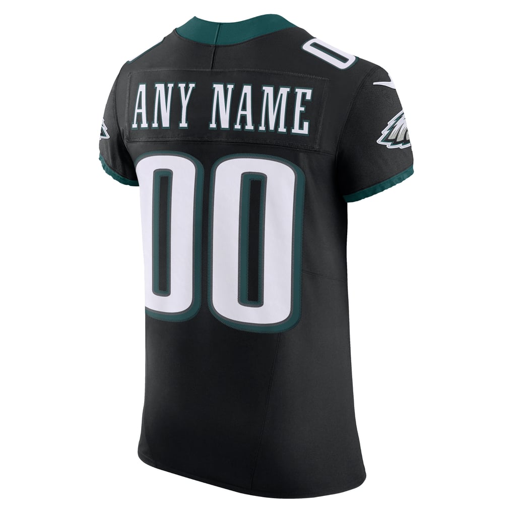 Men's Philadelphia Eagles Black Alternate Vapor F.U.S.E. Elite Custom Jersey