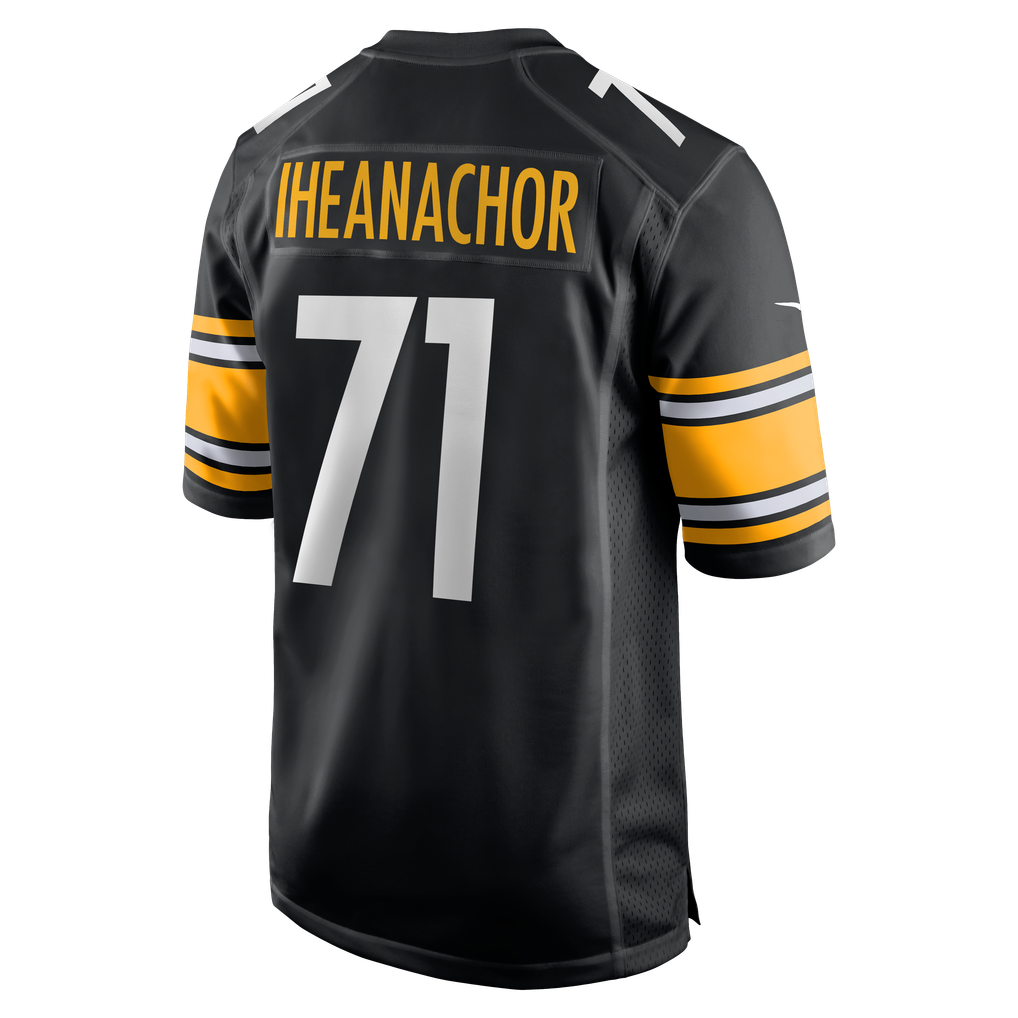 Men's Pittsburgh Steelers Max Iheanachor Black Team Game Jersey