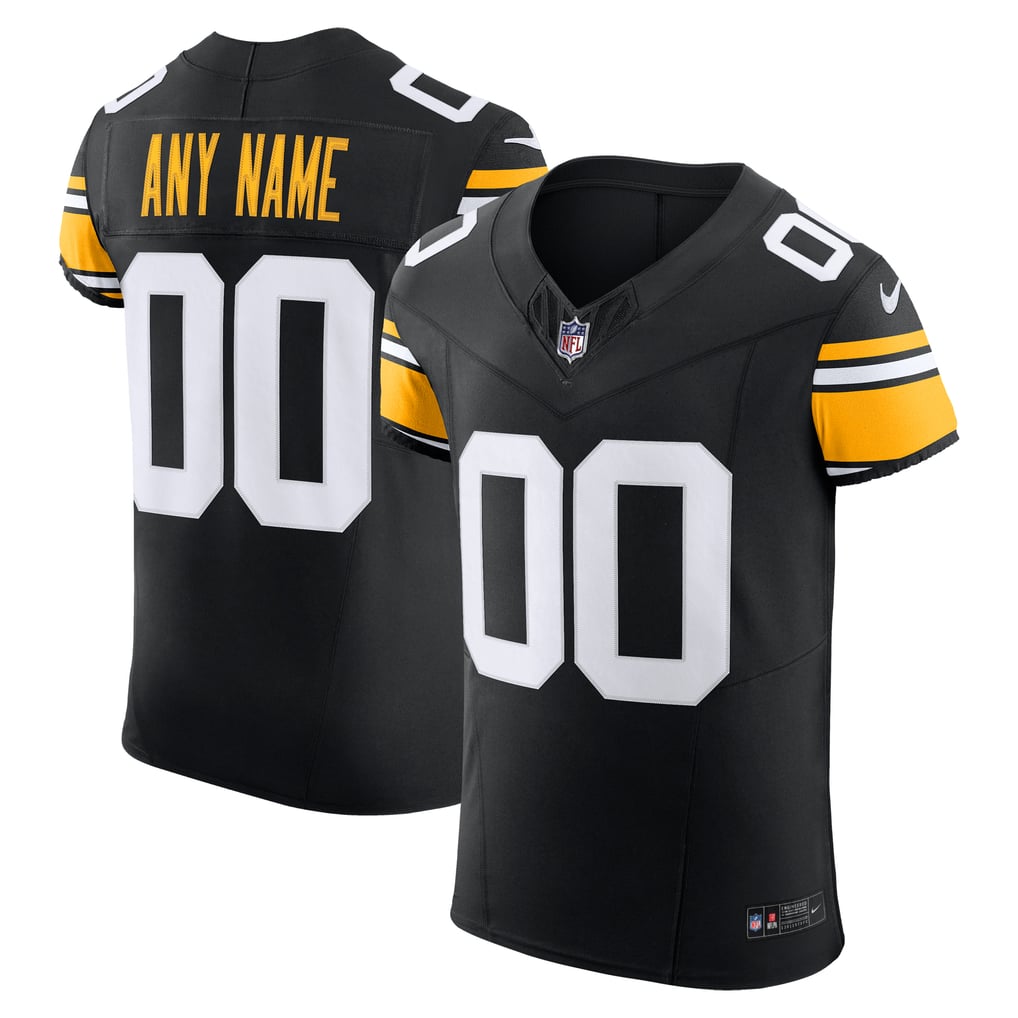 Men's Pittsburgh Steelers Black Vapor F.U.S.E. Elite Custom Jersey