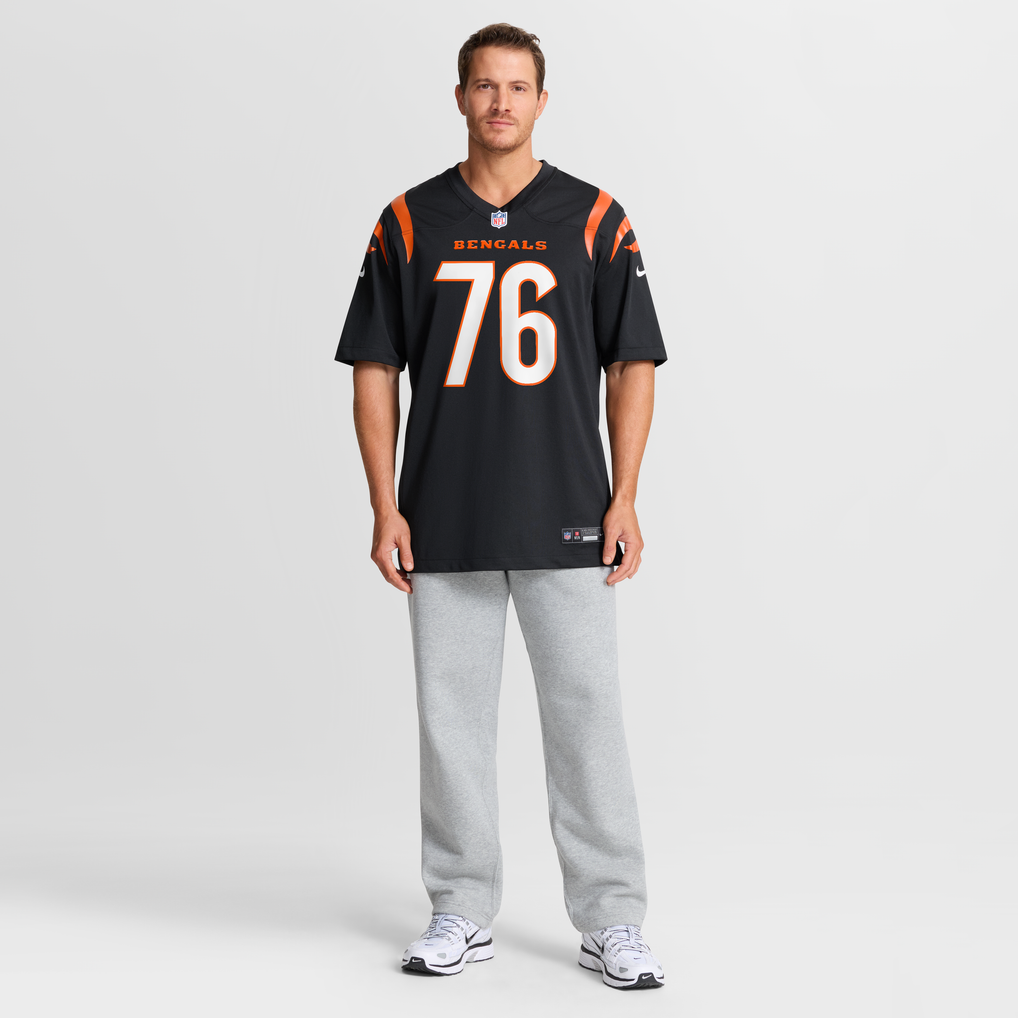 Men's Cincinnati Bengals Blake Freeland Black Team Game Jersey