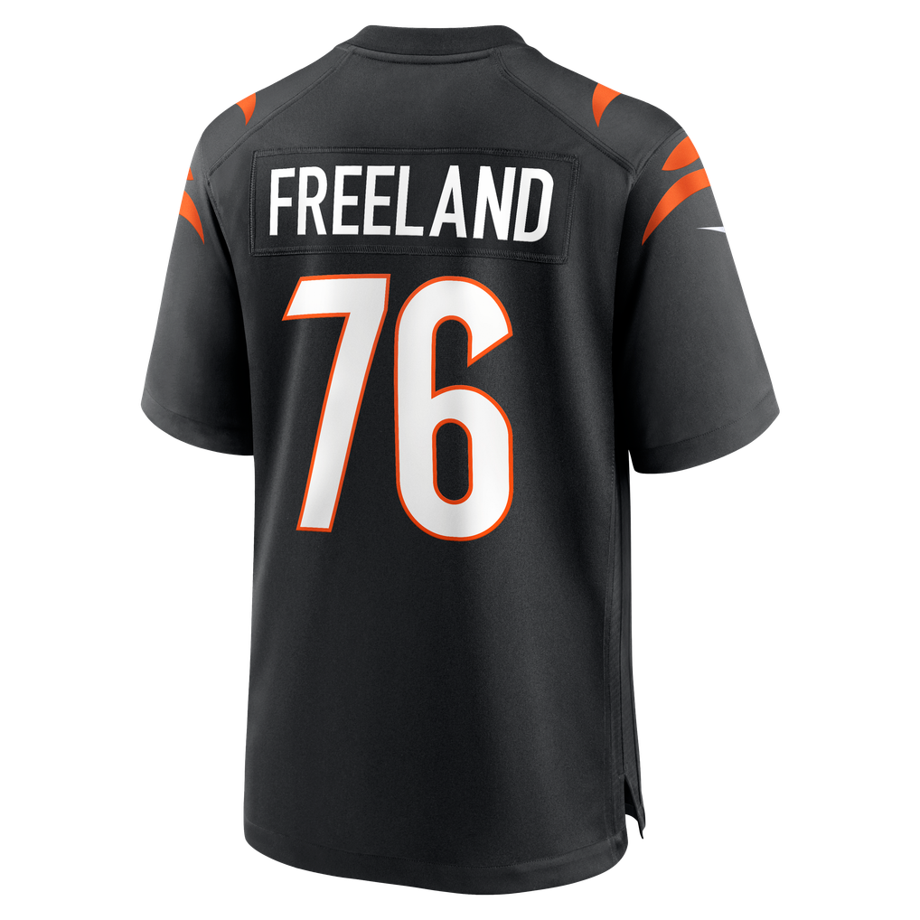 Men's Cincinnati Bengals Blake Freeland Black Team Game Jersey