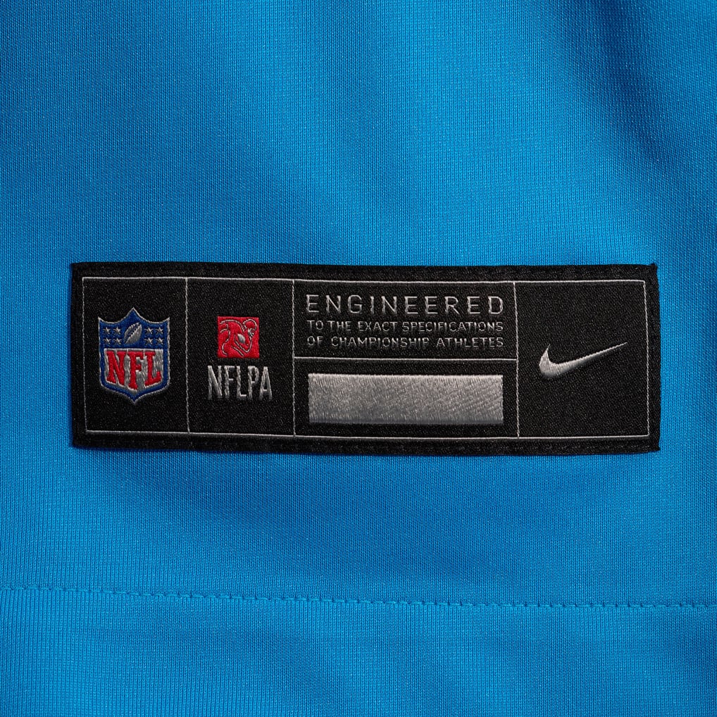 Men's Carolina Panthers Blue Alternate Custom Game Jersey