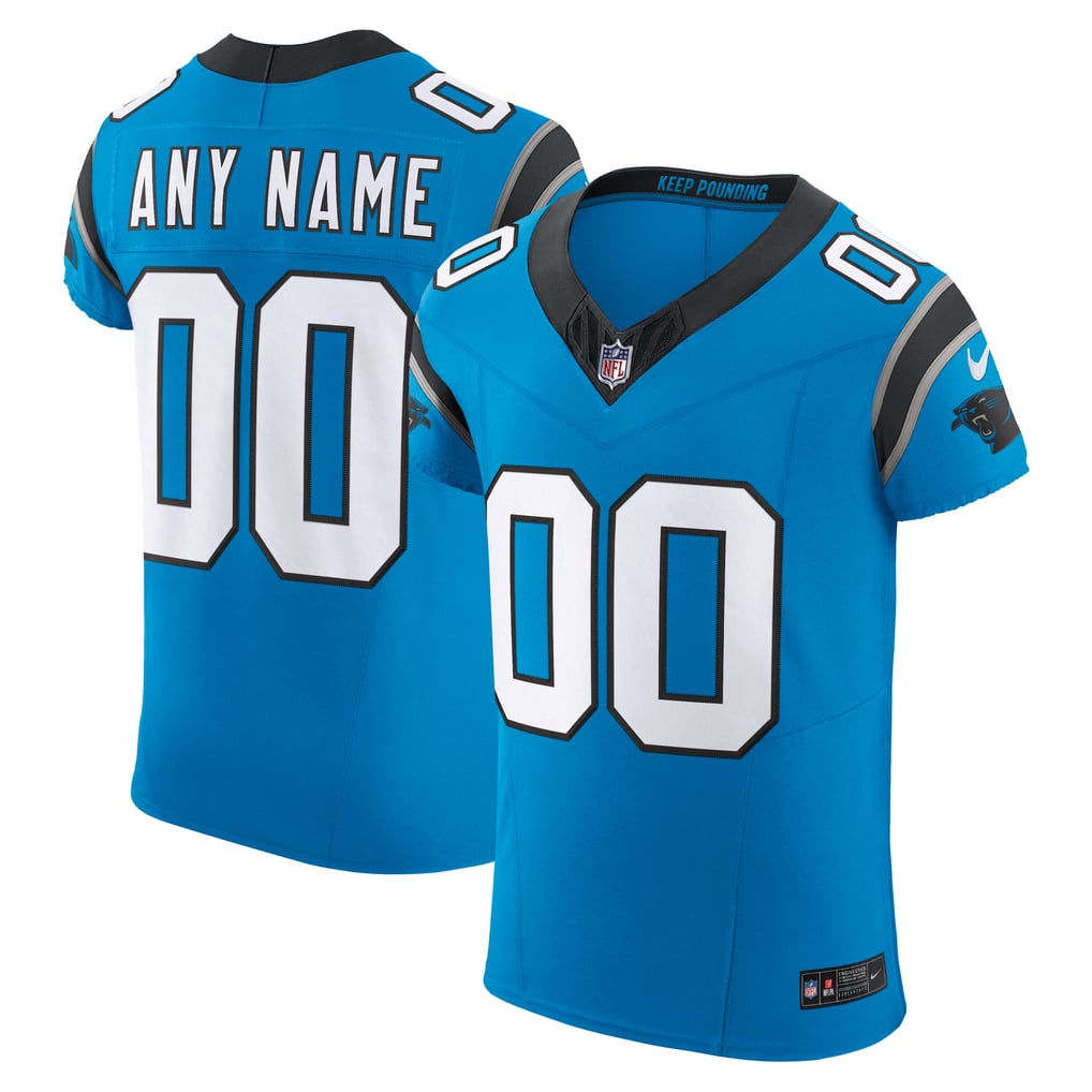 Men's Carolina Panthers Blue Vapor F.U.S.E. Elite Custom Jersey