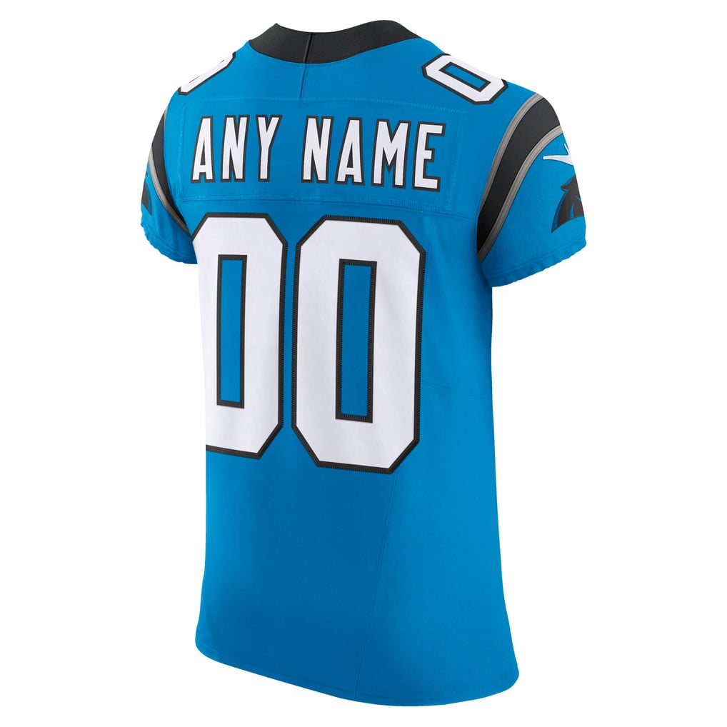 Men's Carolina Panthers Blue Vapor F.U.S.E. Elite Custom Jersey