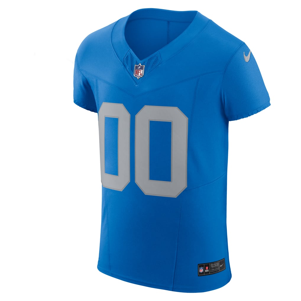 Men's Detroit Lions Blue Alternate Vapor F.U.S.E. Elite Custom Jersey