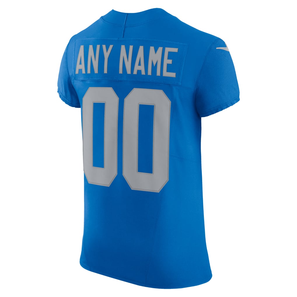 Men's Detroit Lions Blue Alternate Vapor F.U.S.E. Elite Custom Jersey