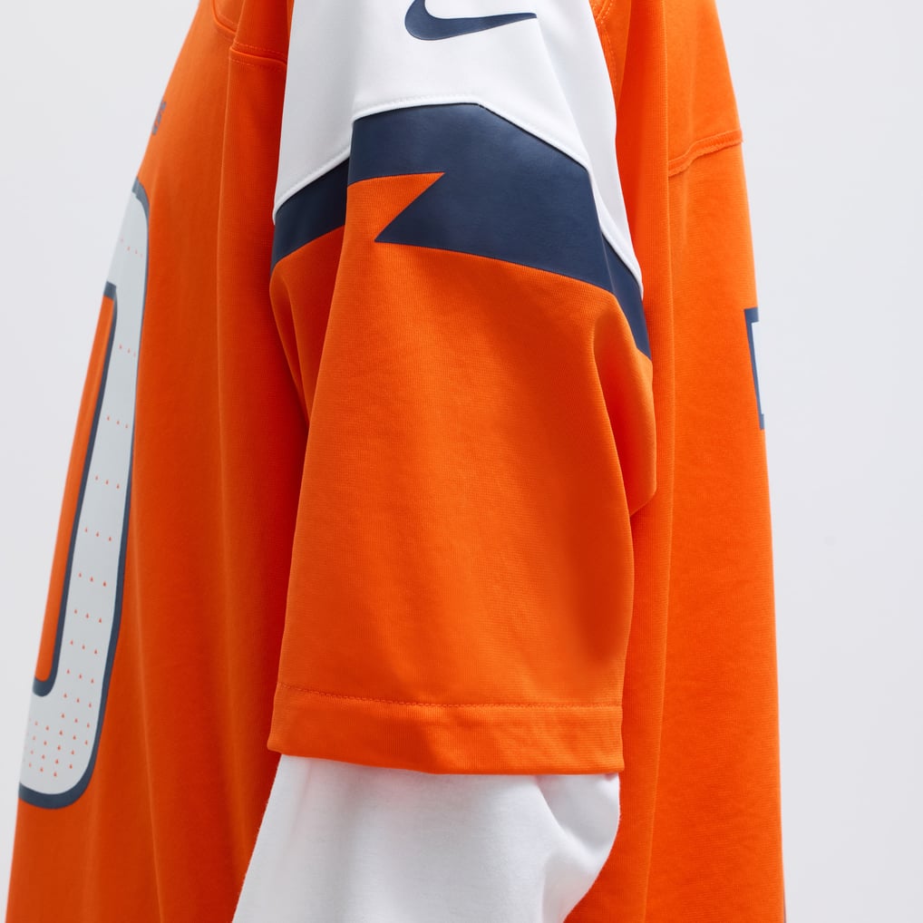 Men's Denver Broncos Bo Nix Orange Player Game Jersey
