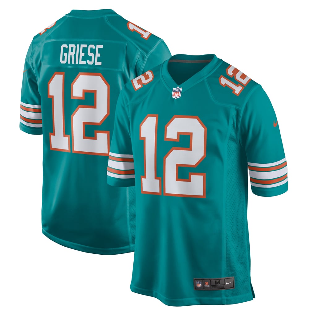 Men's Miami Dolphins Bob Griese Aqua Retired Player Jersey