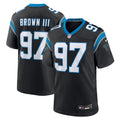 Men's Carolina Panthers Bobby Brown III Black Team Game Jersey