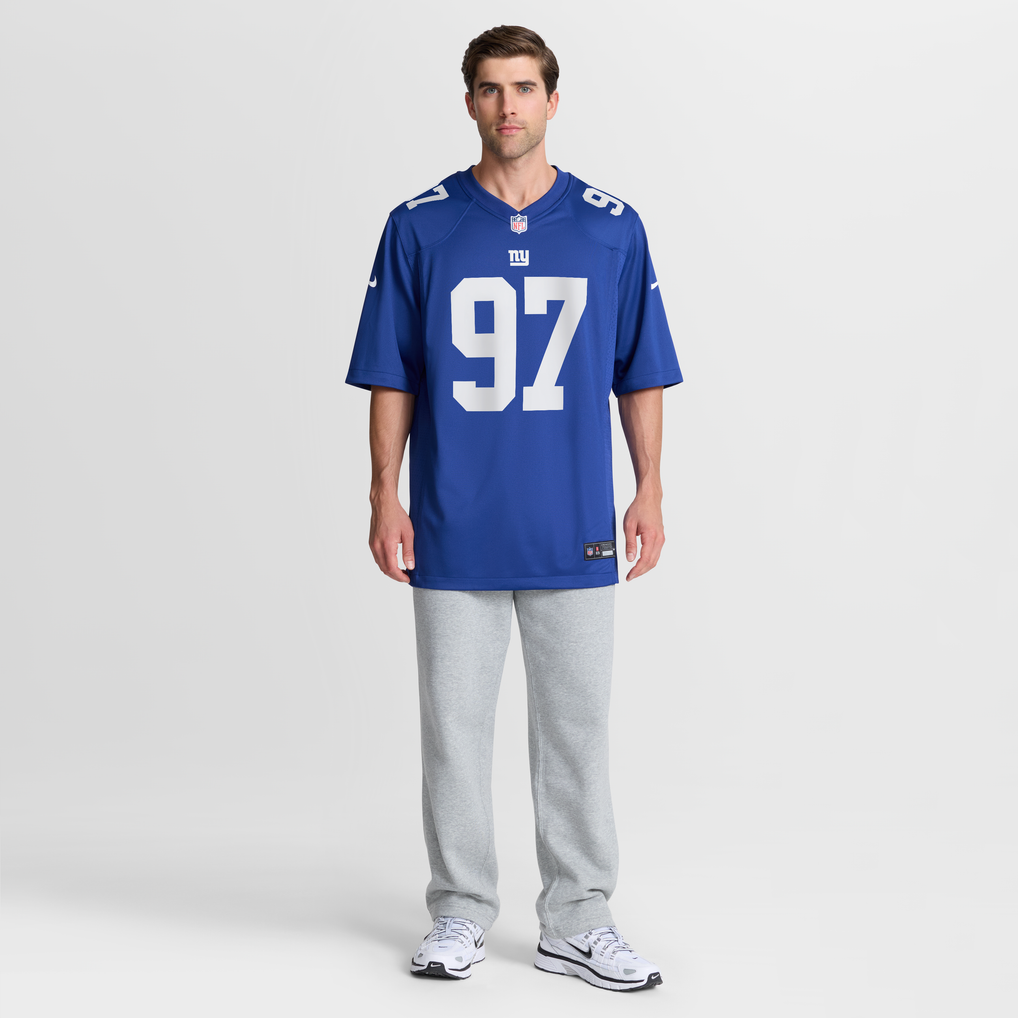 Men's New York Giants Bobby Jamison-Travis Royal Team Game Jersey