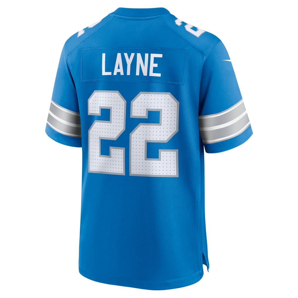 Men's Detroit Lions Bobby Layne Blue Retired Player Game Jersey