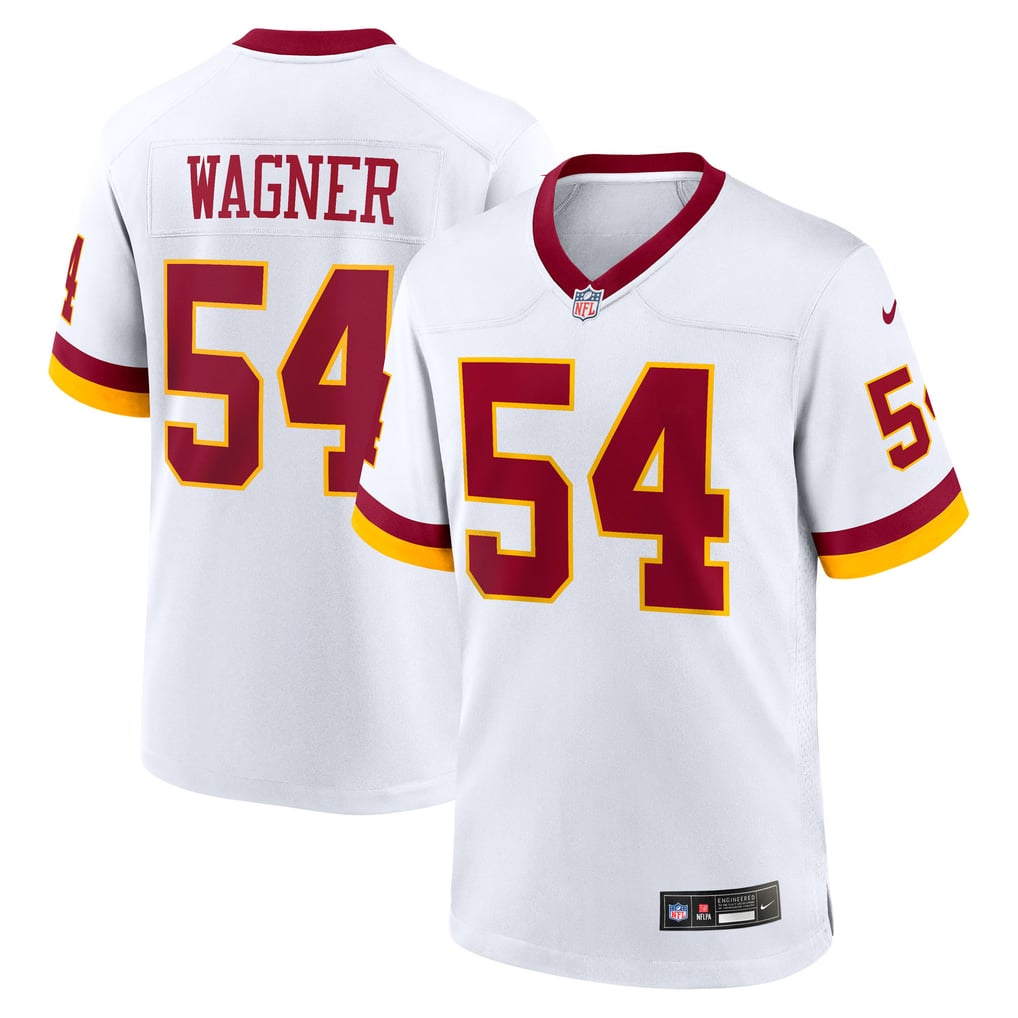 Men's Washington Commanders Bobby Wagner White Game Super Bowl Era Jersey