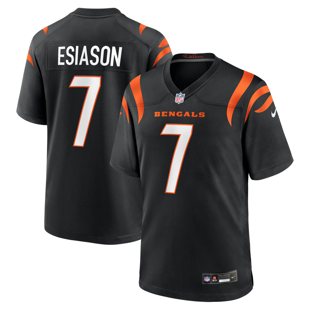 Men's Cincinnati Bengals Boomer Esiason Black Retired Player Jersey