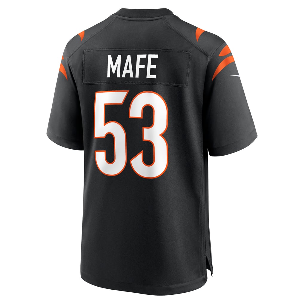 Men's Cincinnati Bengals Boye Mafe Black Team Game Jersey