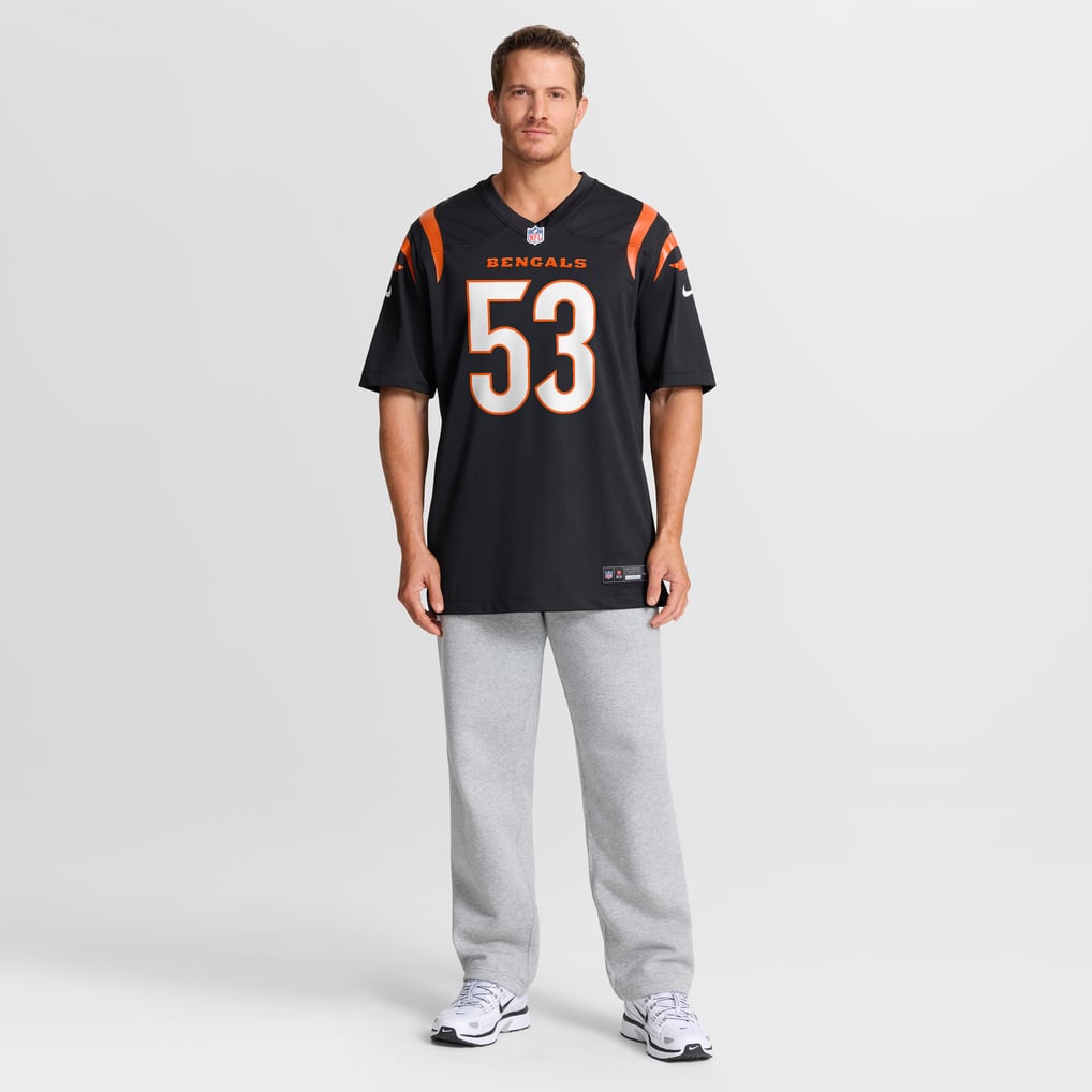Men's Cincinnati Bengals Boye Mafe Black Team Game Jersey