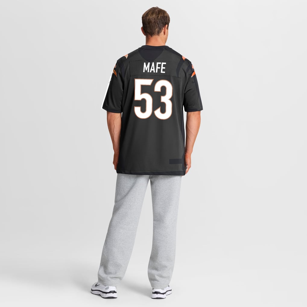 Men's Cincinnati Bengals Boye Mafe Black Team Game Jersey