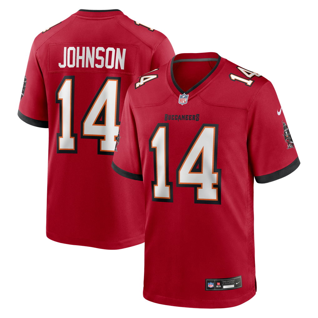 Men's Tampa Bay Buccaneers Brad Johnson Red Game Retired Player Jersey