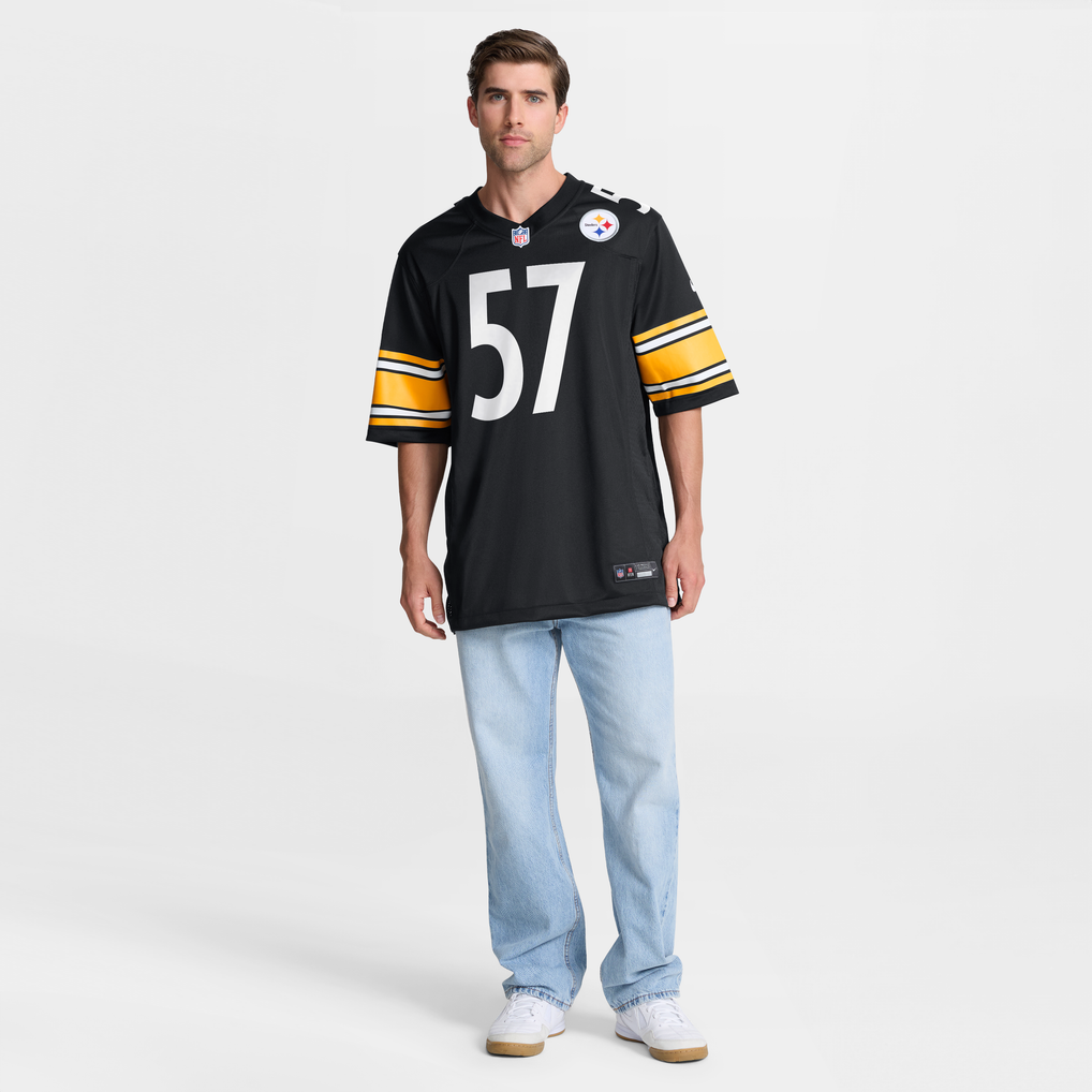 Men's Pittsburgh Steelers Bradyn Swinson Black Team Game Jersey