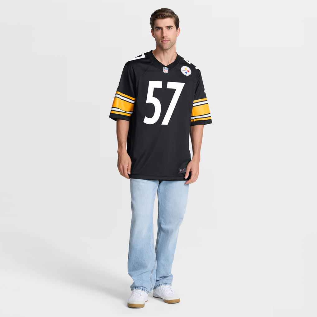 Men's Pittsburgh Steelers Bradyn Swinson Black Team Game Jersey