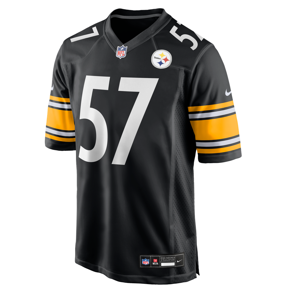 Men's Pittsburgh Steelers Bradyn Swinson Black Team Game Jersey