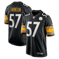 Men's Pittsburgh Steelers Bradyn Swinson Black Team Game Jersey