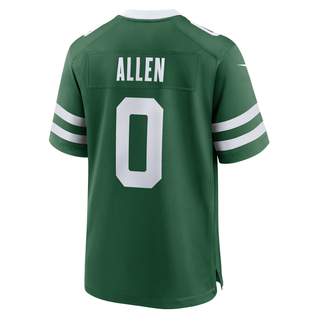 Men's New York Jets Braelon Allen Legacy Green Game Jersey