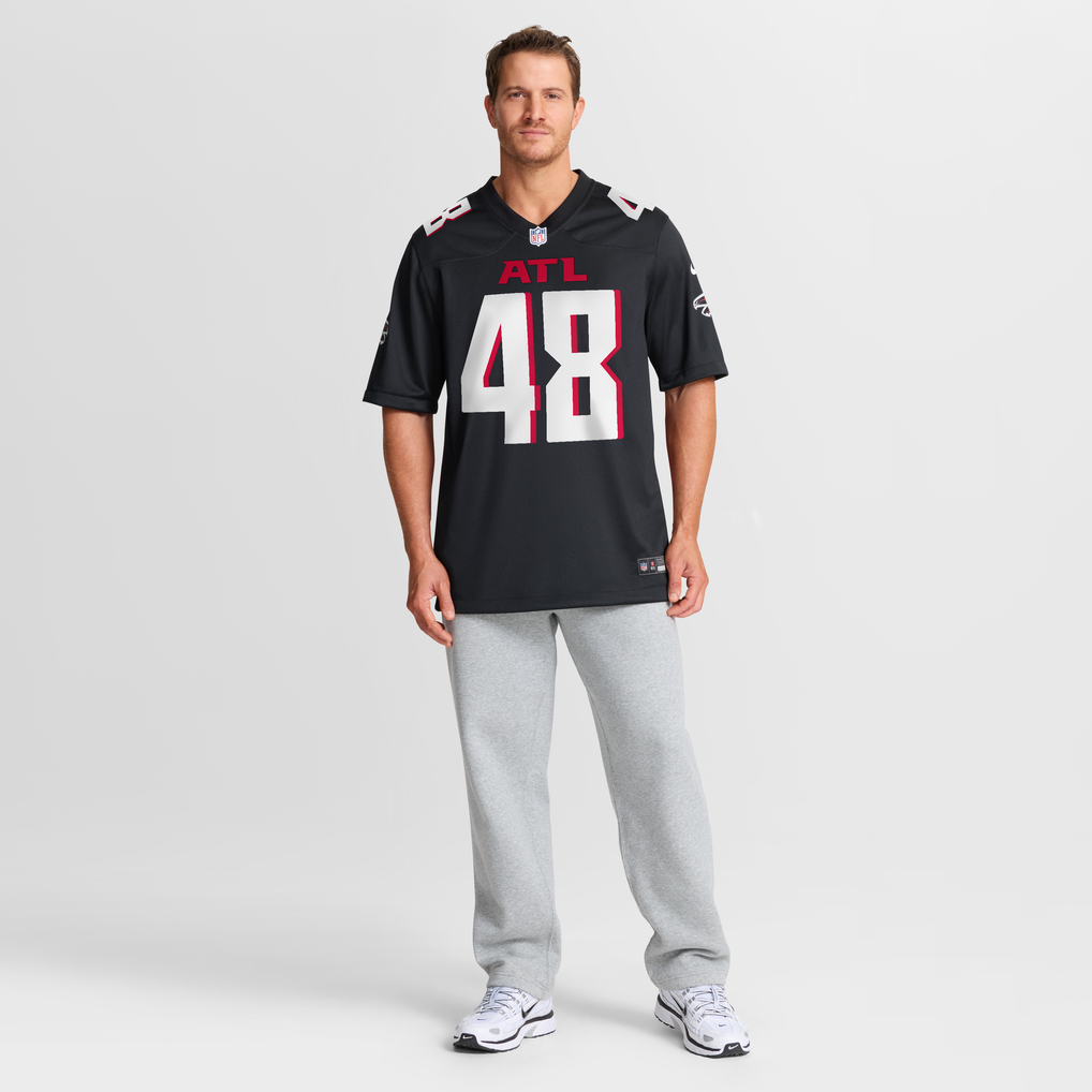 Men's Atlanta Falcons Bralen Trice Black Team Game Jersey