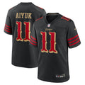 Men's San Francisco 49ers Brandon Aiyuk Black Rivalries Collection Game Jersey