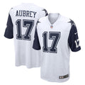 Men's Dallas Cowboys Brandon Aubrey White Alternate Game Team Jersey