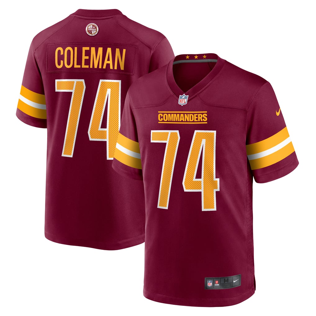 Men's Washington Commanders Brandon Coleman Burgundy Game Jersey