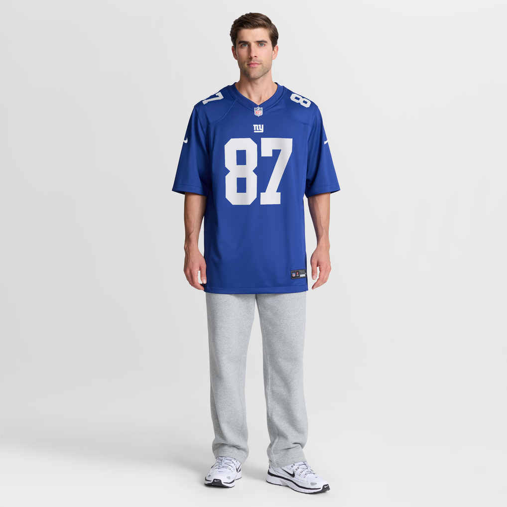 Men's New York Giants Braxton Berrios Royal Team Game Jersey