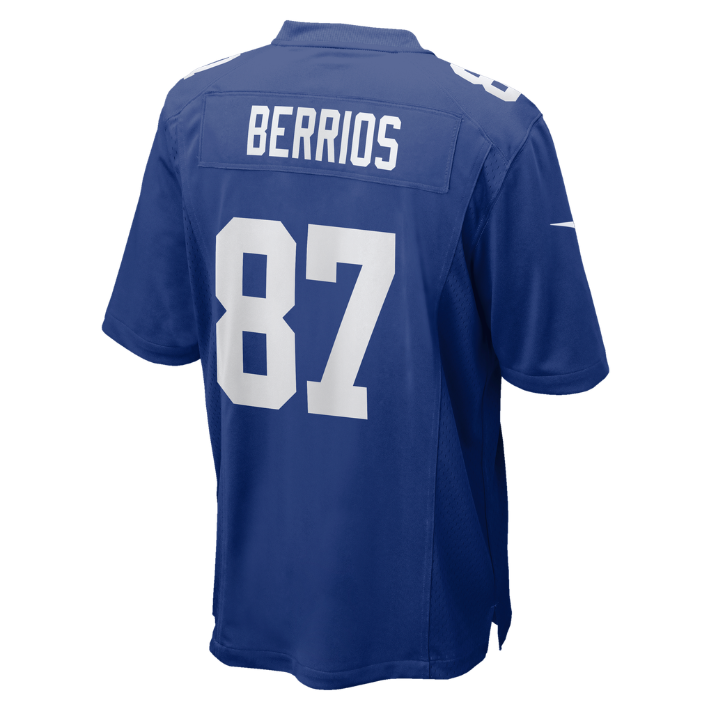 Men's New York Giants Braxton Berrios Royal Team Game Jersey