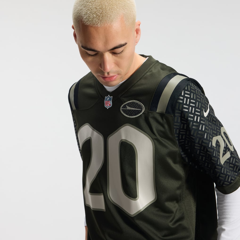 Men's New York Jets Breece Hall Green Rivalries Collection Game Jersey