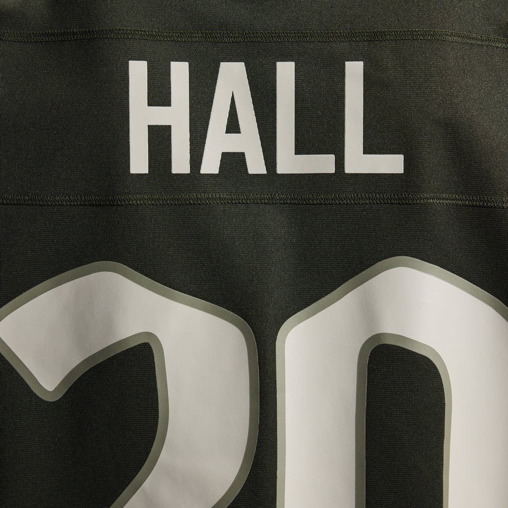 Men's New York Jets Breece Hall Green Rivalries Collection Game Jersey