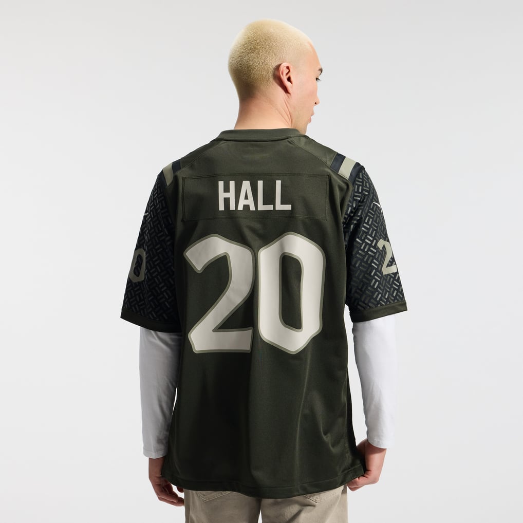 Men's New York Jets Breece Hall Green Rivalries Collection Game Jersey