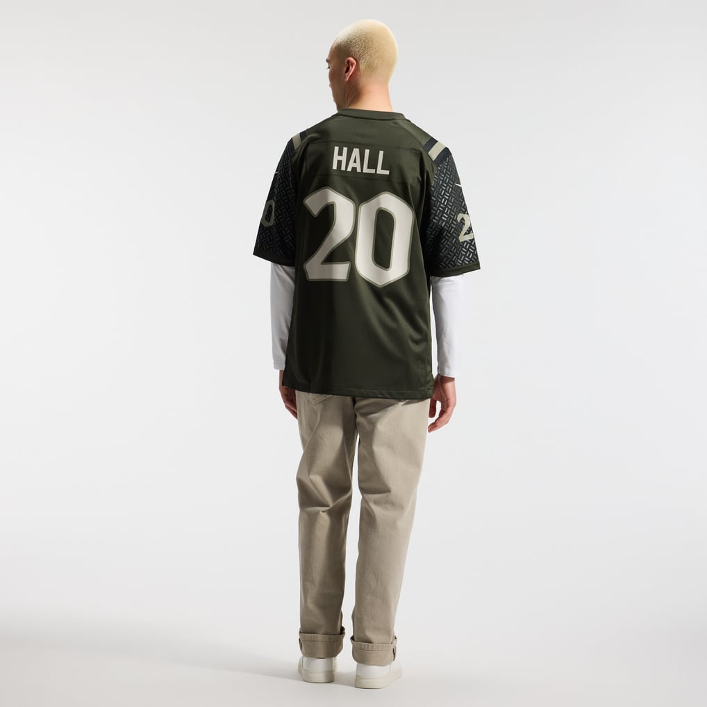 Men's New York Jets Breece Hall Green Rivalries Collection Game Jersey