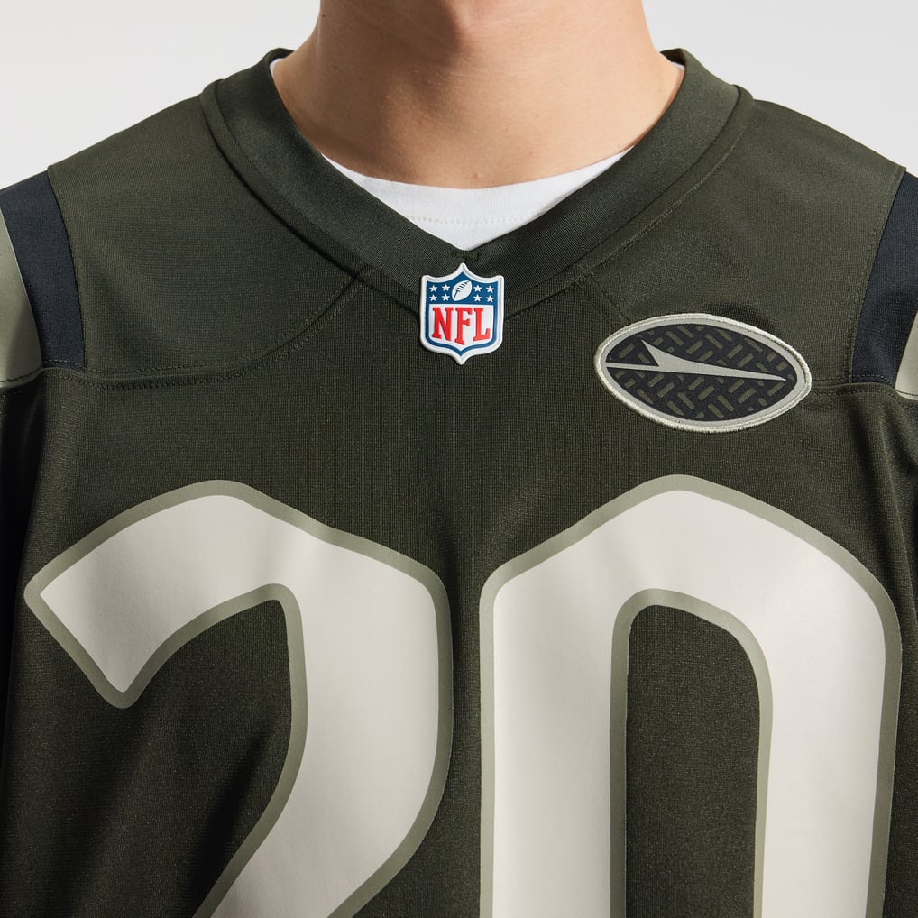 Men's New York Jets Breece Hall Green Rivalries Collection Game Jersey
