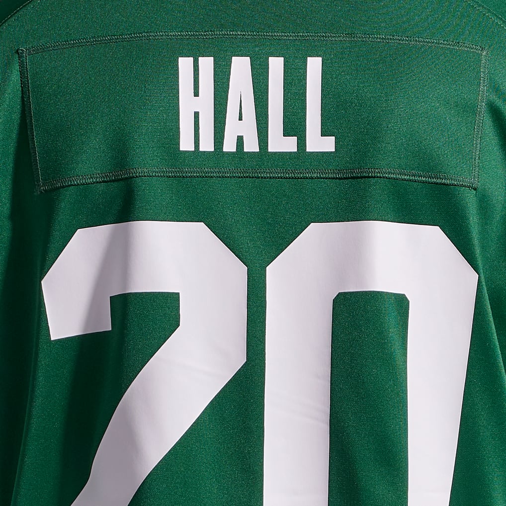 Men's New York Jets Breece Hall Legacy Green Game Jersey