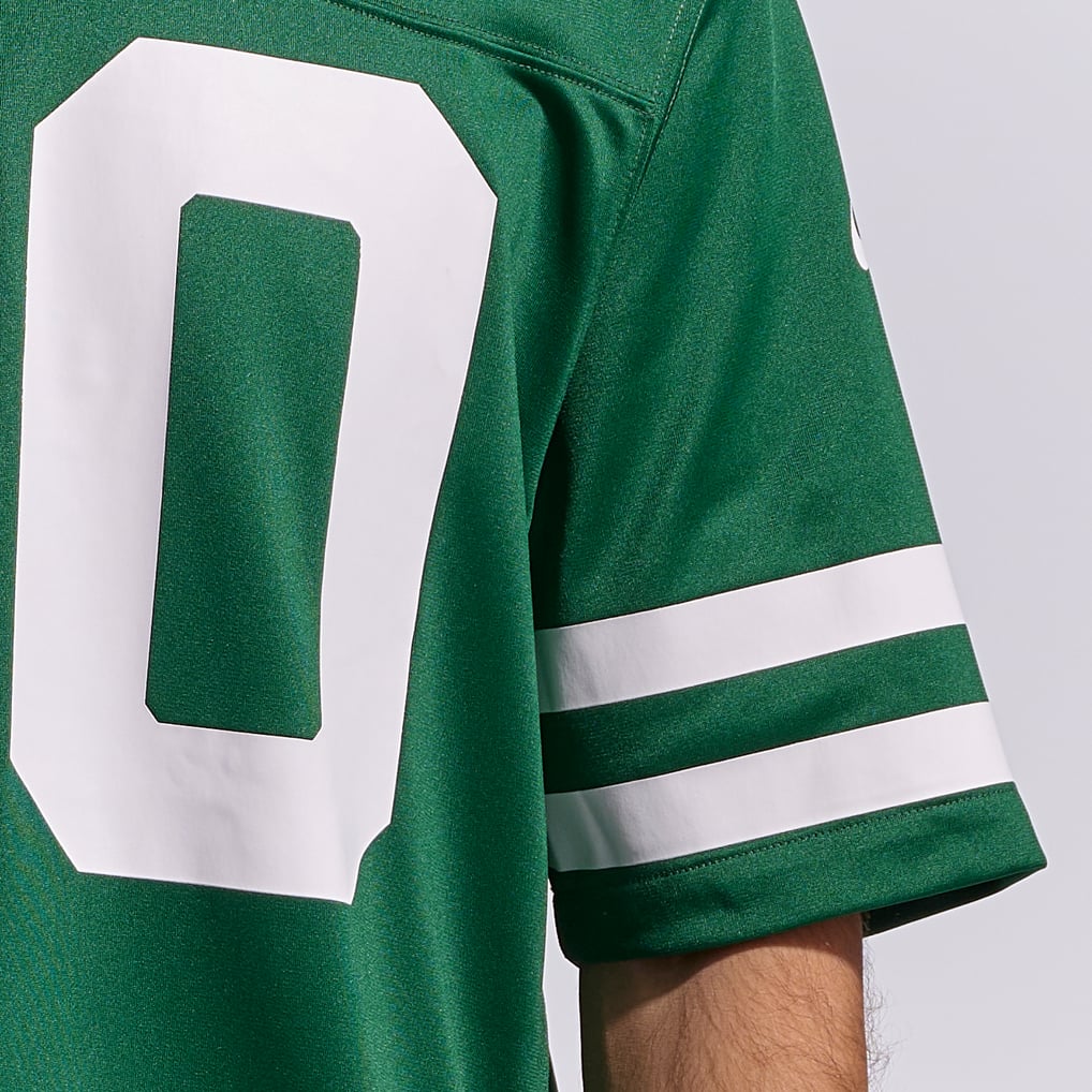 Men's New York Jets Breece Hall Legacy Green Game Jersey