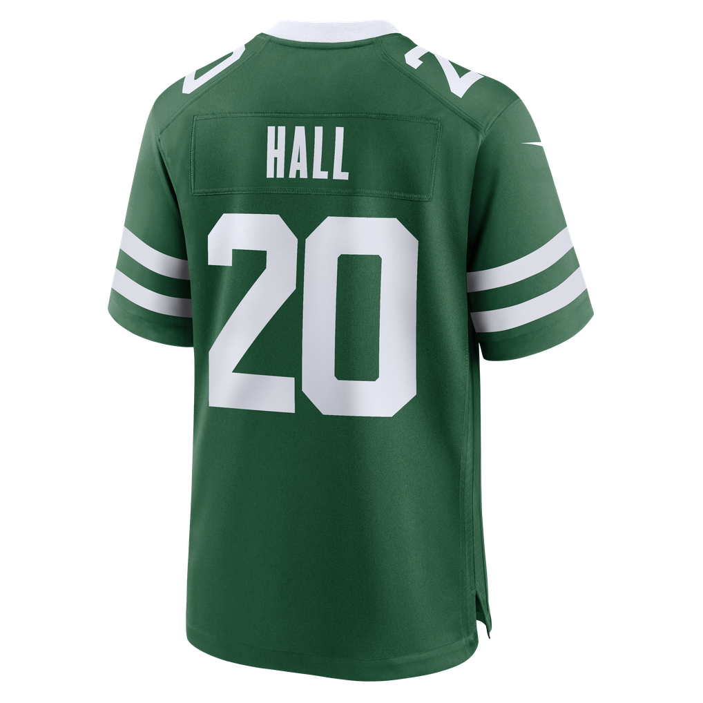 Men's New York Jets Breece Hall Legacy Green Game Jersey