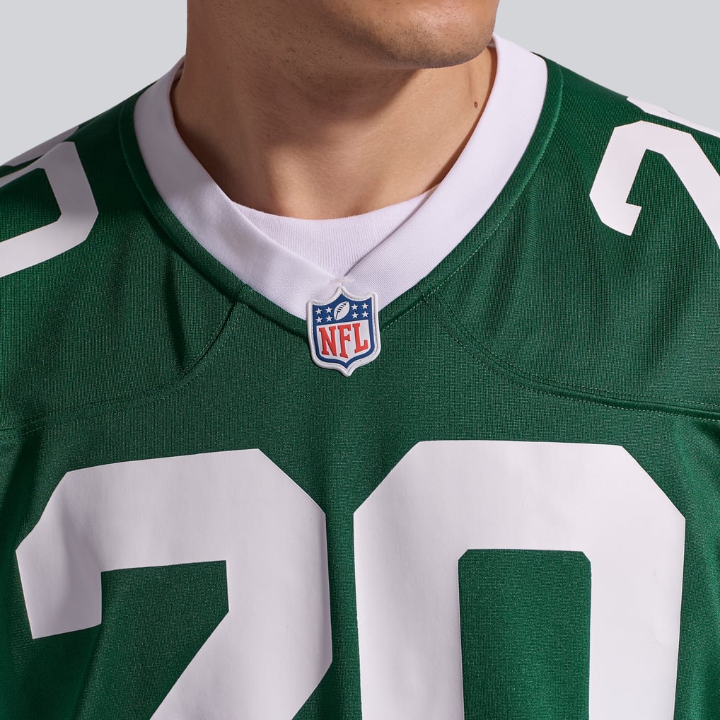 Men's New York Jets Breece Hall Legacy Green Game Jersey