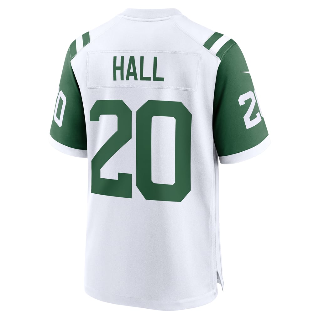 Men's New York Jets Breece Hall White Classic Alternate Game Jersey